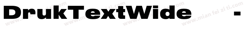 DrukTextWide 字体下载字体转换